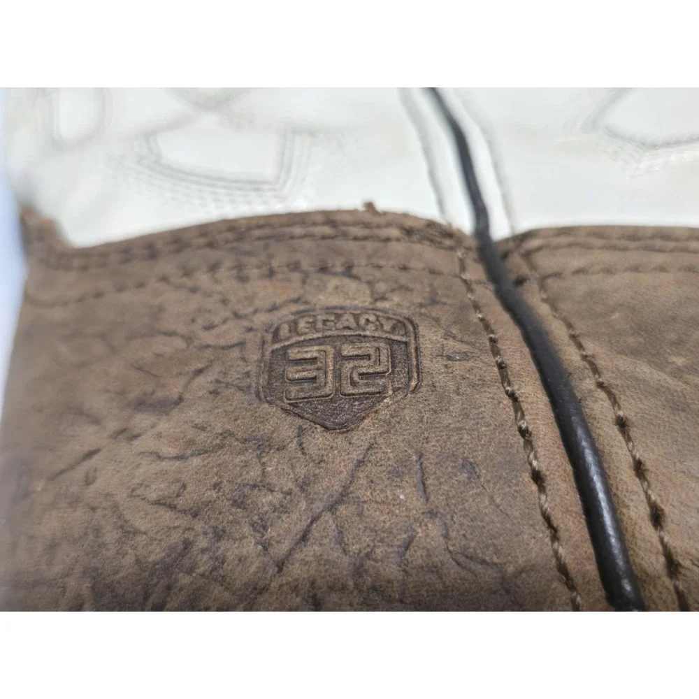 Rocky Legacy 32 Waterproof Western Boot Brown/White Big Kids Size 1M 8